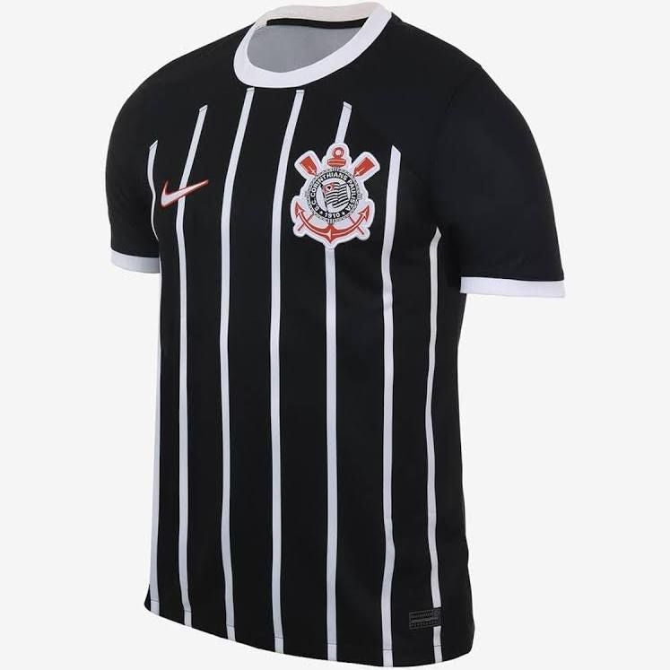 Nova camisa do Corinthians Torcedor S/ Patrocínios 2024 Black