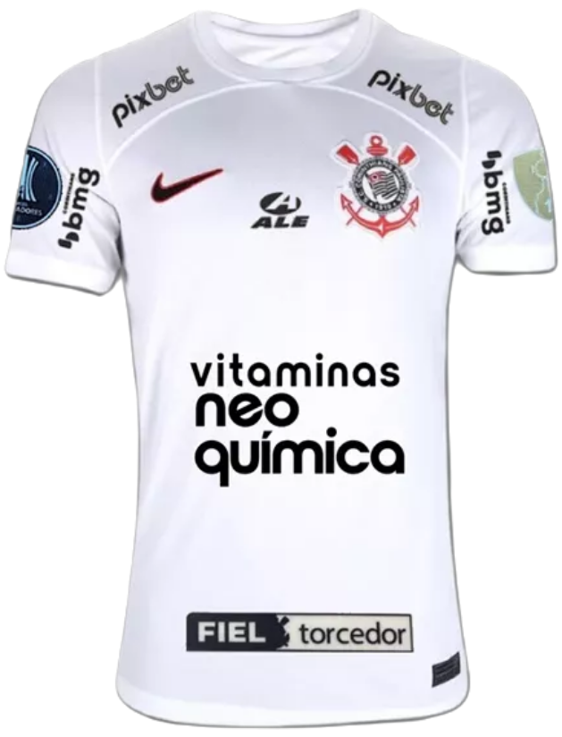 Nova camisa do Corinthians Torcedor 2024 White - Personalizada