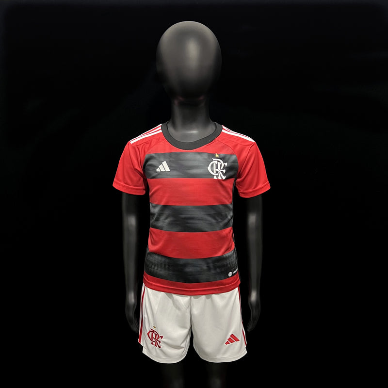 Conjunto - Flamengo Camisa + Calção infantil 2023/24 ( Vermelho )