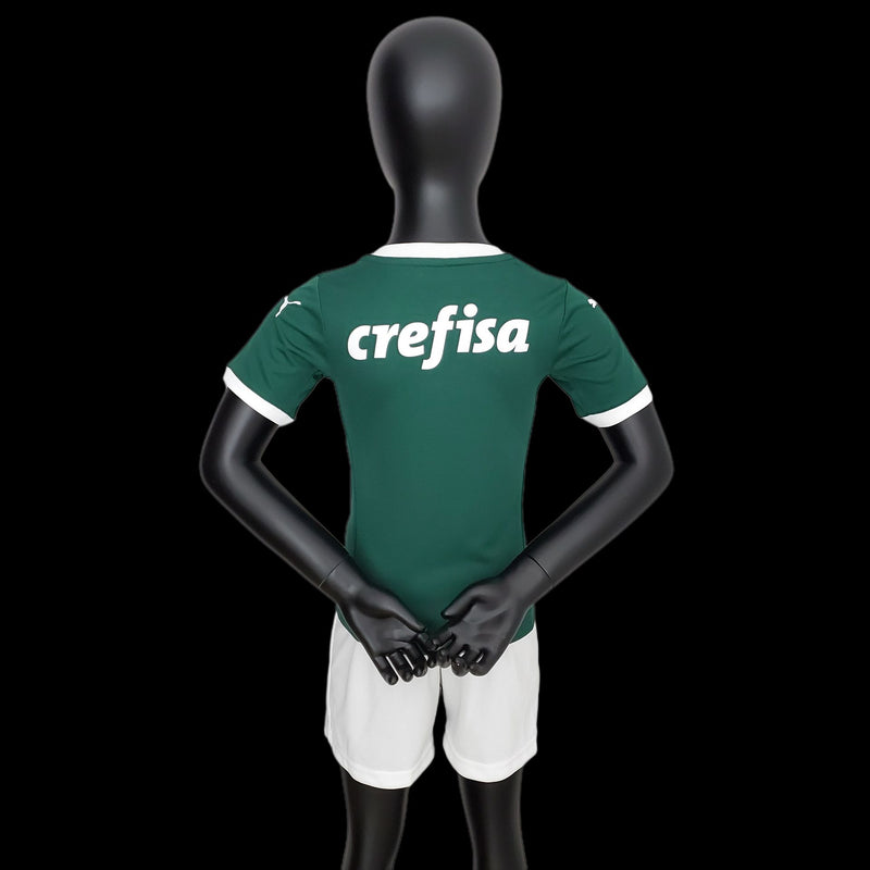 Conjunto - Palmeiras Camisa + Calção infantil 2023/24  ( Verde )