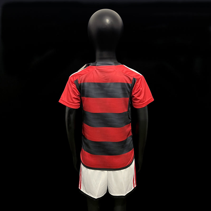 Conjunto - Flamengo Camisa + Calção infantil 2023/24 ( Vermelho )