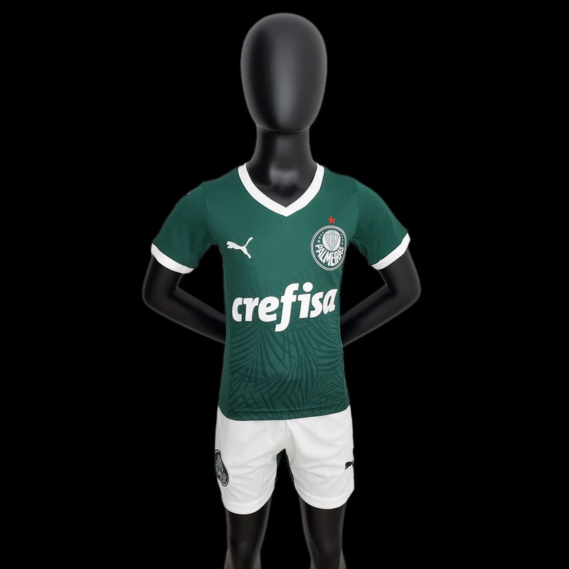 Conjunto - Palmeiras Camisa + Calção infantil 2023/24  ( Verde )