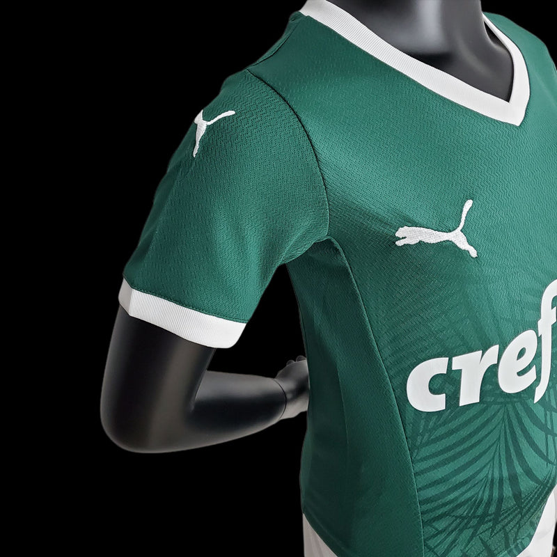 Conjunto - Palmeiras Camisa + Calção infantil 2023/24  ( Verde )